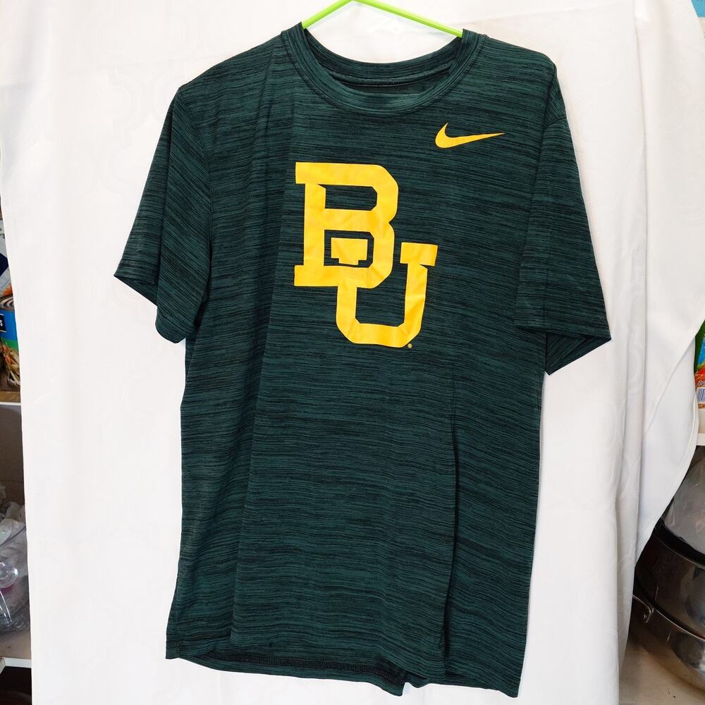 Nike Baylor Green yellow Velocity Legend SS M21793 Mens large Shirt athletic